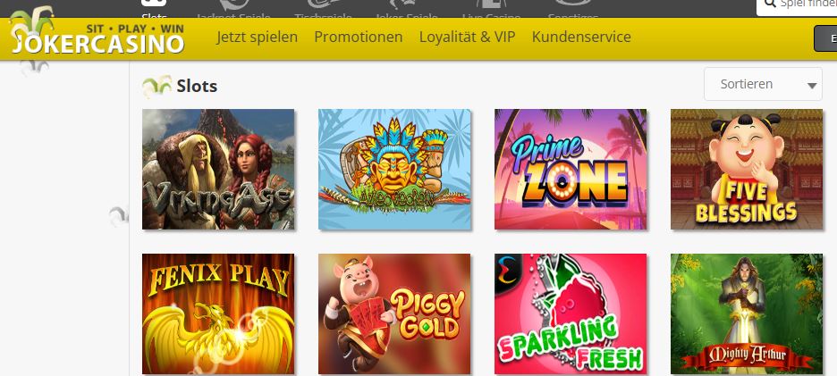 Spielen Sie über 4000 spannende Video Slots bei Joker Casino